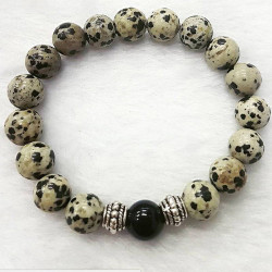 Gelang Kristal Dalmatian Jasper