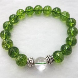 Gelang Kristal Green Olive Quartz